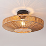 Oosterse design plafondlamp Ropex 1-lichts touw crème