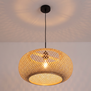 Landelijke hanglamp Maze 1-lichts beige