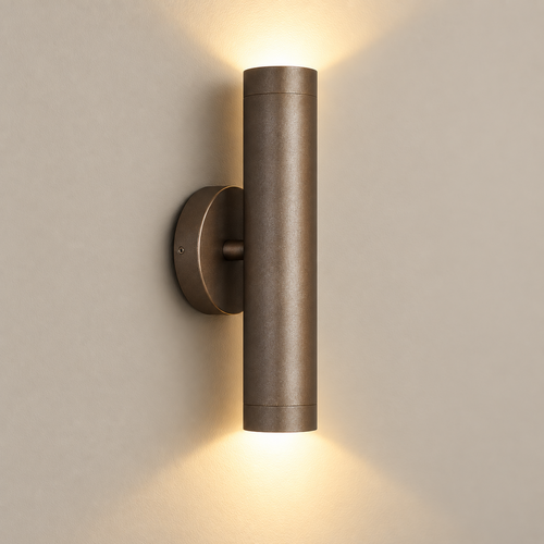 Hotel chique wandlamp Perugia 2-lichts choco
