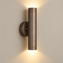Hotel chique wandlamp Perugia 2-lichts choco