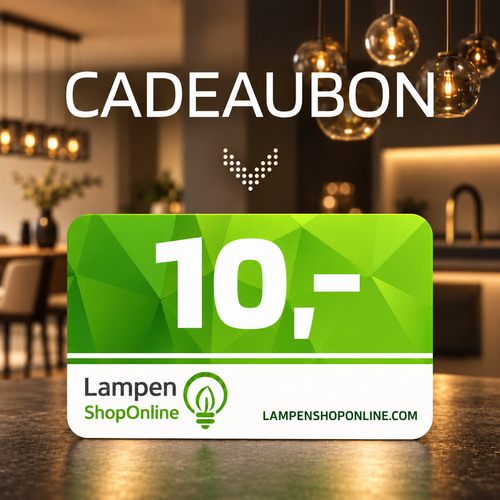LampenShopOnline cadeaubon €10 voor verlichting en woonaccessoires