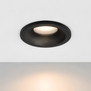 Moderne inbouwspot Loes 1-lichts rond zwart IP44