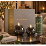 Tenderflame Globus 10 en 15 Graphite sfeerhaard giftset met Tenderfuel