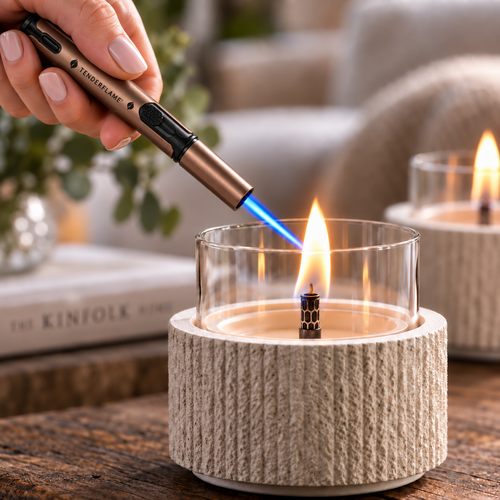 TenderFlame Pen Torch aansteker brons voor sfeerhaarden