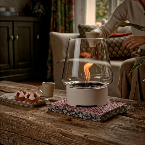 Tafelhaard Tenderflame Magnolia wit beton