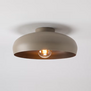 Moderne plafondlamp Mogano 1-lichts zand met bronzen binnenzijde