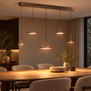 Moderne hanglamp Falcon 5-lichts choco bruin