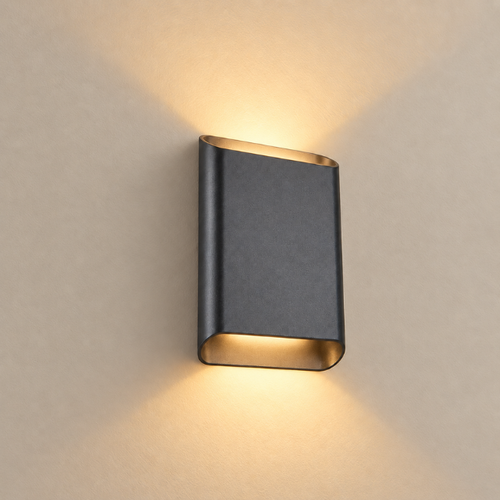 Moderne wandlamp Alex 2-lichts zwart dim to warm