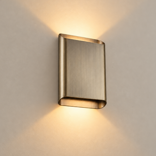 Hotel chique wandlamp Alex 1-lichts brons met dim to warm verlichting