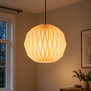 Japandi Ibiza stijl hanglamp Luki 1-lichts Ø40 cm paper off white