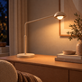 Moderne tafellamp Amy 1-lichts zand met dim to warm