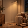 Moderne vloerlamp Amy 1-lichts brons met dim to warm