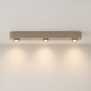 Moderne opbouwspot Bar 3-lichts beige