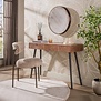 Landelijke haltafel Carve 3 lades massief acacia bruin