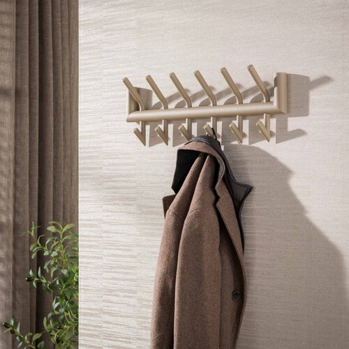 Moderne kapstok Tiyu 12 haken beige