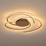Moderne plafondlamp Reverso choco bruin met 3-stappendimmer