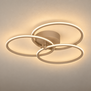 Moderne plafondlamp Circles zand met 3 stappendimmer