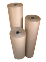 600 mm x 280 mtr, 70 g/m² Kraft bruin gestreept