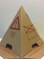 Pallethoed bedrukt ‘niet stapelen’