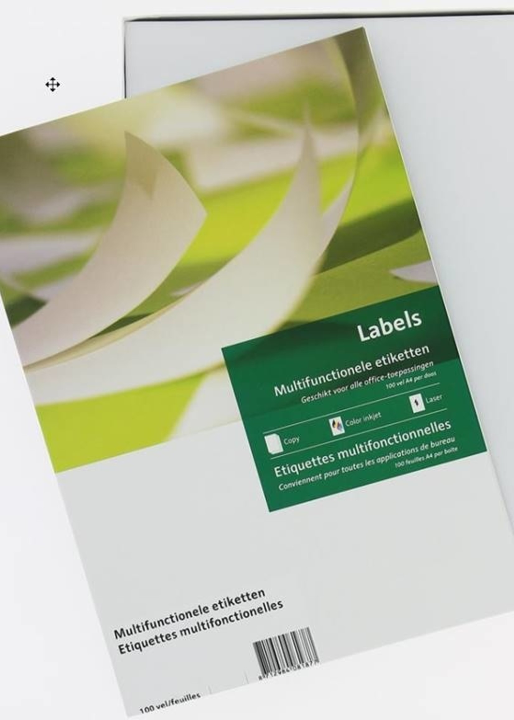 105 x 72 mm etiket recht