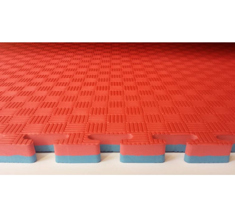 2,5 Cm Puzzelmatten rood/blauw of groen/zwart- Gratis verzonden