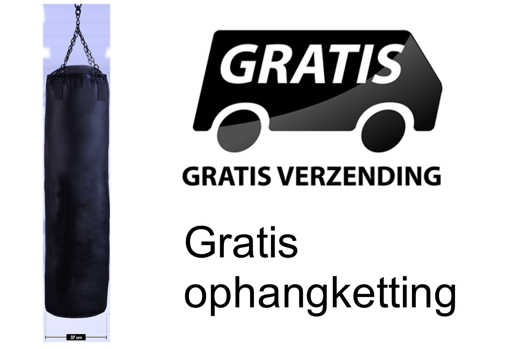 Krachtcel smal Omgaan Bokszak Pro serie zwart met eigen logo kopen?| ➽ GRATIS verzending! - Best  Fightshop - Vechtsportartikelen
