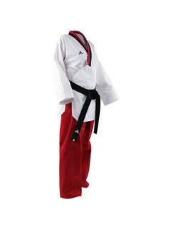 Adidas Poomsae Taekwondopak Girls Wit/rood