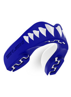 safe jawz Gebitsbeschermer Extro-Series Shark Blauw/Wit