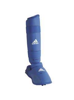 Adidas WKF Scheenbeschermer met Verwijderbare Voet Blauw