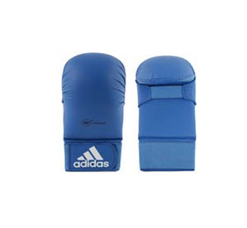 Adidas WKF Karatehandschoen Zonder Duim Blauw