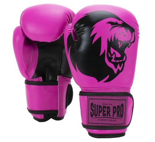 Super Pro Combat Gear Talent (kick)bokshandschoenen Roze/Zwart