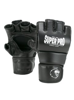 Super Pro Combat Gear Brawler MMA Handschoenen Zwart/Wit