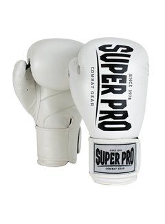 Super Pro Combat Gear Champ (kick)bokshandschoenen Wit/Zwart