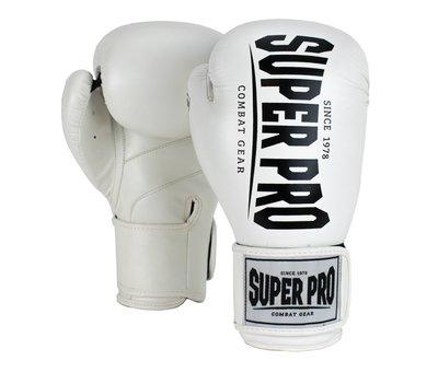 Super Pro Combat Gear Champ (kick)bokshandschoenen Wit/Zwart