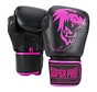 Combat Gear Warrior Lederen (kick)bokshandschoenen Zwart/Roze