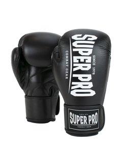 Super Pro Combat Gear Champ (kick)bokshandschoenen Zwart/Wit