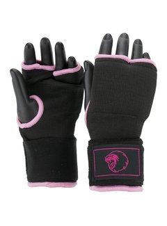 Super Pro Combat Gear Binnenhandschoenen Met Bandage Zwart/Roze