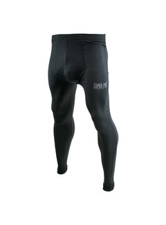 Super Pro Legging Men Lion/Super Pro Logo Zwart/Grijs