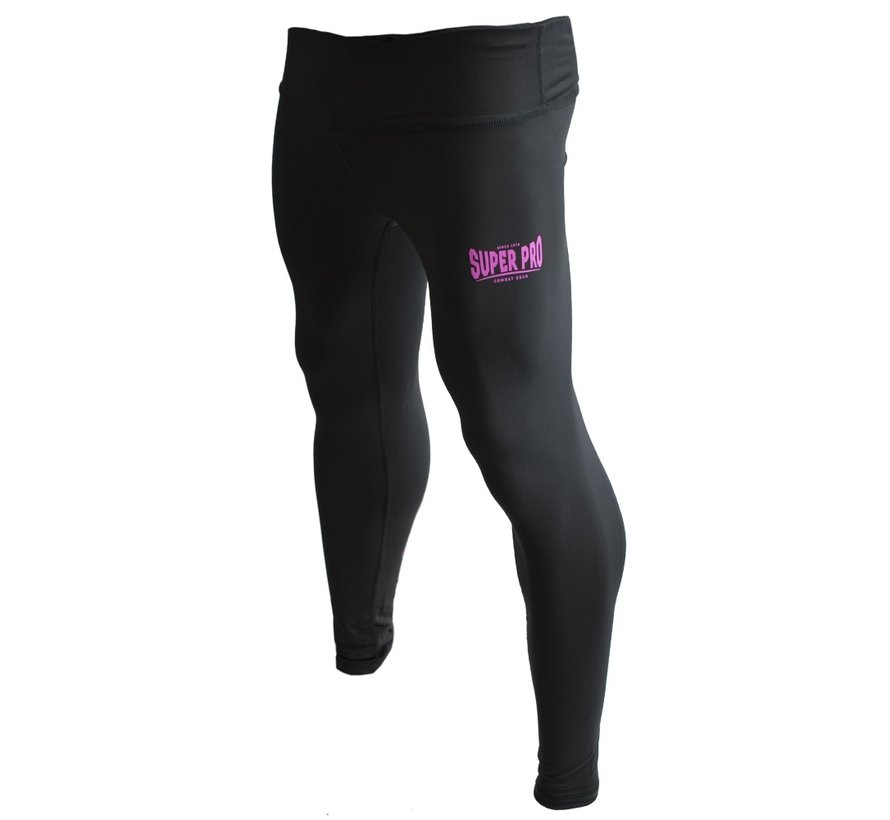 Legging Women Lion/Super Pro Logo Zwart/Roze