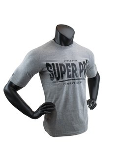 Super Pro T-Shirt S.P. Logo Grijs/Zwart