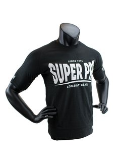 Super Pro T-Shirt S.P. Logo Zwart/Wit