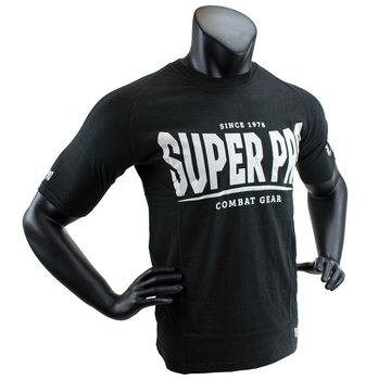 Super Pro T-Shirt S.P. Logo Zwart/Wit