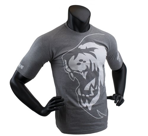 Super Pro T-Shirt Lion Logo Grijs/Wit