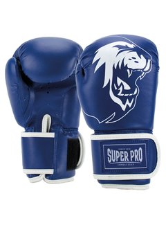 Super Pro Combat Gear Talent (kick)bokshandschoenen Blauw/Wit
