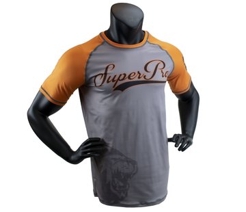 Super Pro Combat Gear T-Shirt Sublimatie Challenger Grijs/Oranje/Zwart