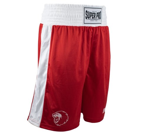 Super Pro Combat Gear Club Boksshort Rood/Wit