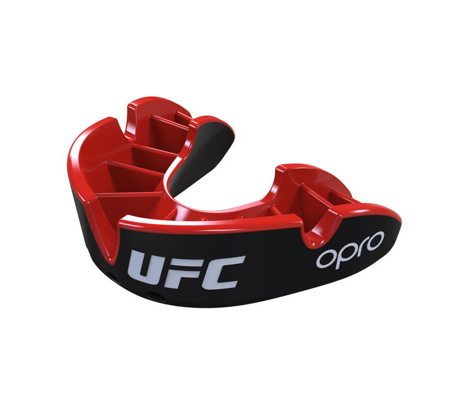 OPRO x UFC Gebitsbeschermer Silver Zwart/Rood