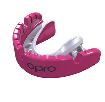 Opro Gebitsbeschermer Voor Beugel Self-Fit goud Roze/Wit Senior