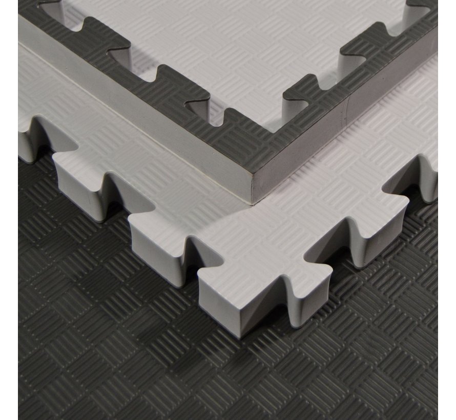 4 Cm Puzzelmatten zwart grijs  - met staffelkorting