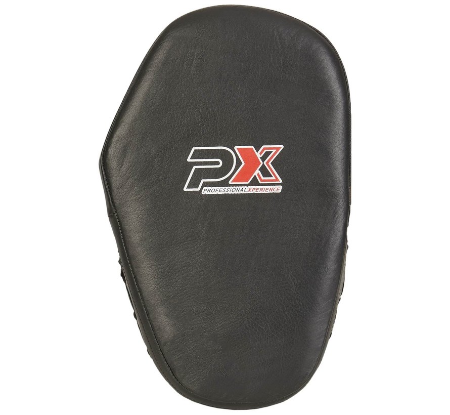 Lederen coaching mitts - zwart